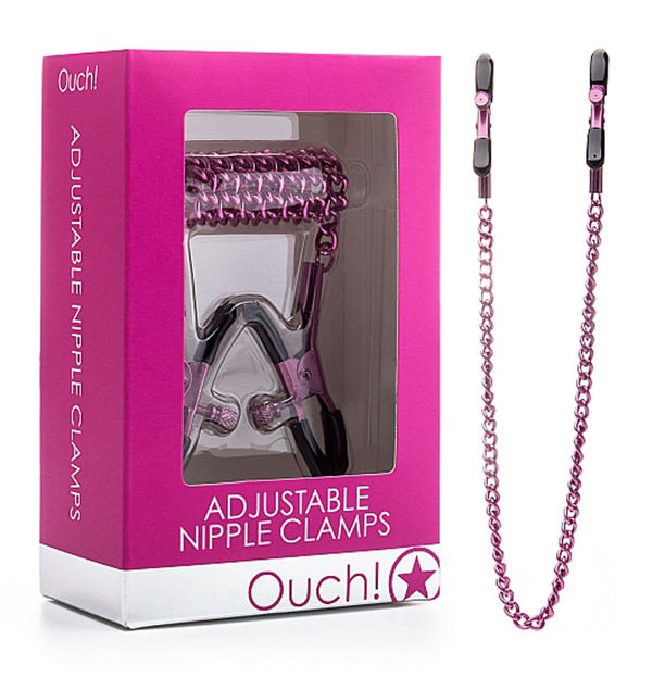 ADJUSTABLE-NIPPLE-CLAMPS-PINK-OUCH