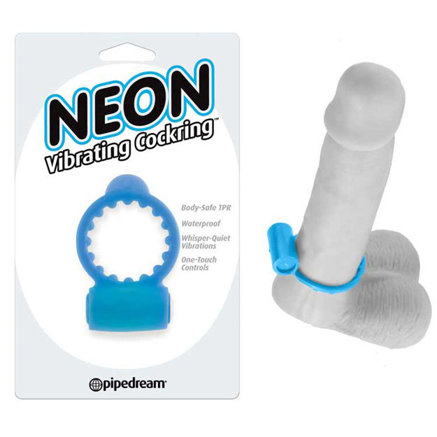 Neon-Vibrating-Cockring-Blue