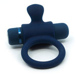 SENSUELLE-SILICONE-BULLET-RING-NAVY-BLUE