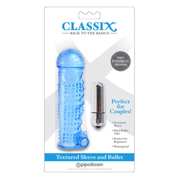 Classix-Textured-Sleeve-Bullet-Blue