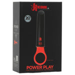 Kink-Power-Play-with-Silicone-Grip-Ring-Black-Red