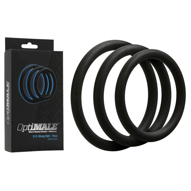 OptiMALE-3-C-Ring-Set-Thin-Black