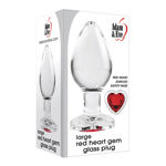 Red-Heart-Gem-Glass-Plug-Large
